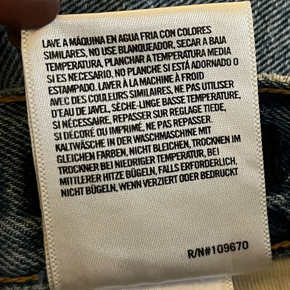 AGOLDE | Classic Jamie High-Rise Tapered Distressed Wash Denim Jeans | Size 25 - Picture 14 of 16